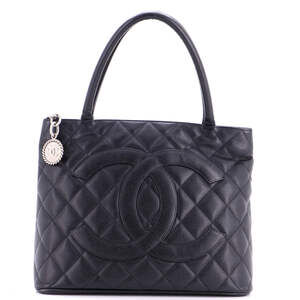 Chanel Medallion Tote Quilted Caviar #248741C26B